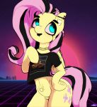  absurd_res asterozoan biped bizkit candy clothing echinoderm equid equine female feral fluttershy_(mlp) food friendship_is_magic goth hi_res limp makeup mammal marine mascara my_little_pony n0nnny piercing pterippus pussy starfish tattoo water wings 