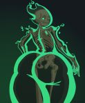  2019 aliasing animated_skeleton big_butt bone butt digital_media_(artwork) ectoplasm goo_(disambiguation) holidays humanoid not_furry sephaloid skeleton skull solo spirit thick_thighs undead 