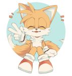  anthro canid canine clothing eyes_closed footwear fox fur gloves handwear male mammal miles_prower sitting solo sonic_(series) stardust-dreamii video_games 