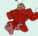  azul_(artist) balls cartoon_network cobaltcerberus color_edit colored edit erection frown fuzzy_lumpkins hornyanondragon humanoid_penis male mammal monster muscular nipples penis powerpuff_girls pubes sketch solo 