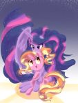  2019 absurd_res duo equid feral friendship_is_magic hair hananpacha hi_res horn hug luster_dawn_(mlp) mammal multicolored_hair my_little_pony twilight_sparkle_(mlp) unicorn wings 