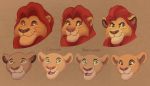  2019 digital_media_(artwork) disney felid itoruna kiara kion lion mammal mufasa nala pantherine sarabi simba the_lion_king 