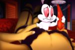  amegared breasts bunnicula bunnicula_(series) cleavage clothed clothing duo english_text female feral human humor lagomorph leporid mammal mina_(bunnicula) rabbit sex_toy text vampire vibrator 