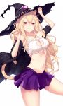  animal_ears bra cleavage dorothy_(shingeki_no_bahamut) halloween nekomimi open_shirt shingeki_no_bahamut tail witch yamato_(muchuu_paradigm) 