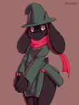  2019 beans bovid caprine clothed clothing conditional_dnp deltarune eyewear floppy_ears glasses goat happy hat headgear headwear hi_res horn male mammal ralsei renabu scarf short_tail simple_background underwear video_games 