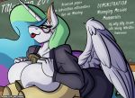  animal_genitalia animal_penis anthro big_breasts breasts equid equine_penis female friendship_is_magic horn huge_breasts male male/female mammal my_little_pony penis princess_celestia_(mlp) sex sketchybug text titfuck winged_unicorn wings 