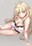  bra breast_hold cleavage kantai_collection pantsu richelieu_(kancolle) sakiyamama swimsuits 