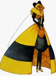  absurd_res anthro anthrofied arthropod citybeeart clothed clothing female hi_res hymenopteran insect marie_the_vespiquen nintendo pok&eacute;mon pok&eacute;mon_(species) simple_background solo vespiquen video_games wings 