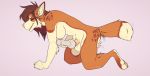  2018 anthro areola balls breasts canid canine canis digital_media_(artwork) domestic_dog eyes_closed fur gynomorph intersex mammal masturbation nipples orange_body orange_fur penetrable_sex_toy penile penile_masturbation penis senimasan sex_toy simple_background solo white_body white_fur 