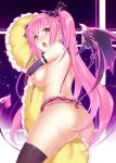  anneliese ass bra breast_hold horns kimagure_temptation oyukikeiho tail thighhighs thong topless wardrobe_malfunction wings 