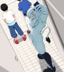  2019 abs bathroom blush bodily_fluids cellphone censored chest_tuft chirasgi clothed clothing cum cum_on_ground cum_on_penis dipstick_ears dipstick_tail erection felid footwear footwear_only fully_clothed fur genital_fluids group hair human humanoid_penis ineffective_censorship leo_(saitama_seibu_lions) lion male mammal mane mascot mostly_nude multicolored_ears multicolored_tail muscular nipples nippon_professional_baseball pantherine penis phone pubes public public_nudity public_restroom saitama_seibu_lions selfie shoes shoes_only solo_focus standing toilet tuft white_body white_fur white_hair white_mane 