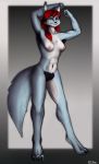  armpit_hair body_hair breasts canid canine canis female hairy hi_res invalid_tag kuby-r27 mammal nude pubes rubella_the_worgen solo standing wolf 