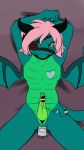  &lt;3 2019 anal anal_masturbation anal_penetration blush bodily_fluids digital_media_(artwork) dildo dragon erection eye_patch eyewear green_eyes hair hi_res kinktober male masturbation meryiel nude penetration penile penile_masturbation penis reptile scalie sex_toy simple_background solo toying_self vibrator vibrator_on_penis 