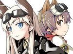  animal_ears ashiga_oreta goggles hanna-justina_marseille head_wings katou_keiko multiple_girls world_witches_series 