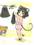  :&lt; animal_ears bad_id bad_pixiv_id bloomers goton_goton grey_hair mouse mouse_ears mouse_tail nazrin red_eyes short_hair slippers solo tail touhou underwear 
