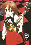  brown_hair guitar highres hirasawa_yui instrument k-on! kagome_(traumatize) solo 