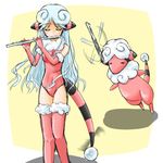  elbow_gloves flaaffy flute gen_2_pokemon gloves instrument lowres moemon personification pokemon pokemon_(creature) tenjou_ryuka thighhighs 