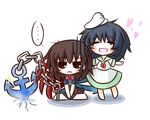  :3 :d =_= anchor asymmetrical_wings bad_id bad_pixiv_id black_hair blush chain chibi dress hat houjuu_nue multiple_girls murasa_minamitsu open_mouth red_eyes sailor sailor_collar sailor_hat short_hair smile south114 touhou wings 