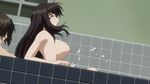  1boy 1girl animated animated_gif arm_support bathroom bathtub black_hair bouncing_breasts breasts eyes_closed gif girl_on_top innocent_grey kara_no_shoujo large_breasts long_hair miyama_yukiko nipples nude open_mouth partially_submerged profile sex straddling tokisaka_reiji water 