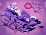  &lt;3 absurd_res bow female fifi_la_fume french_text fur hair hi_res kiss_mark looking_at_viewer mammal mephitid minxydoodle nipples nude open_mouth purple_body purple_fur purple_hair skunk solo text tiny_toon_adventures translucent translucent_hair warner_brothers white_body white_fur 