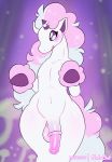  2019 2d_animation animal_genitalia animal_penis animated anthro anthrofied balls digital_media_(artwork) equid equine_penis flaccid fluffy fluffy_tail fur galarian_ponyta girly hi_res hooves horn loop male mammal mane nintendo nude penis pok&eacute;mon pok&eacute;mon_(species) pok&eacute;morph purple_theme regional_variant shaking_hips simple_background solo tentabat thick_thighs two_tone_tail unicorn video_games wide_hips 