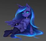 absurd_res blush chestfluff choker clothing equid equine eyeshadow female friendship_is_magic hi_res horn horse invalid_tag jewelry ketlimur looking_at_viewer makeup mammal my_little_pony necklace princess_luna_(mlp) semi-anthro smile winged_unicorn wings 