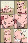  2019 anthro breasts brother brother_and_sister clothing comic cub domestic_pig duo english_text female hi_res incest male male/female mammal nipple_suck nipples shirt sibling sister sucking suid suina sus_(pig) t-shirt text thunderouserections topwear young 
