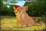  cub disney duo felid female kaion kiara kion lion male male/female mammal pantherine the_lion_guard the_lion_king young 