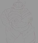  2019 ? absurd_res anthro bastefan16 big_breasts breasts female food fruit halloween hi_res holidays jack-o&#039;-lantern plant pumpkin sketch slightly_chubby thick_thighs vines 
