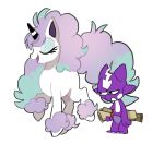  2019 blue_eyes blue_hair crossover equid equine eyes_closed friendship_is_magic frown galarian_ponyta hair holding_object horn mammal my_little_pony nintendo open_mouth pink_hair pok&eacute;mon pok&eacute;mon_(species) purple_body purple_skin rarity_(mlp) regional_variant scrolls simple_background spike_(mlp) toxel unicorn unknown_artist unknown_pok&eacute;mon video_games white_background 