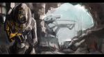  alien ambiguous_gender cave detailed_background digital_media_(artwork) mass_effect mass_effect_andromeda novina_dexilicus omni_tool painting_(artwork) palavenmoons technology traditional_media_(artwork) turian video_games watercolor_(artwork) wide_aspect_ratio 