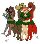  2012 anthro beaver beverly_(sailoranna) black_hair black_nose blonde_hair breasts brown_body brown_fur brown_hair buckteeth canid canine cleavage clothed clothing dipstick_tail eyewear fox fur glasses grey_body grey_fur hair hand_on_breast hi_res mammal mary_(sailoranna) midriff mouse multicolored_tail murid murine navel off_shoulder orange_hair pink_nose procyonid raccoon rayne_(sailoranna) red_body red_fur rodent sailoranna sciurid slightly_chubby tan_body tan_fur teeth tina_(sailoranna) tracy_(sailoranna) tree_squirrel white_belly 