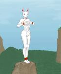  2019 absurd_res anthro artist_yarkea big_breasts breasts camelid character_llamita digital_media_(artwork) female fur hi_res llama llamita mammal nude pachamama pussy superabsurd_res white_body white_fur yarkea 