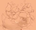  &lt;3 &lt;3_eyes anthro anus balls blush braixen duo female fullfolka hi_res interspecies larger_female male male/female nintendo pancham penetration penis pok&eacute;mon pok&eacute;mon_(species) pussy sex size_difference smaller_male vaginal vaginal_penetration video_games 