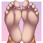  1:1 2019 5_toes ambiguous_gender ambiguous_species anthro barefoot big_feet countershade_feet countershading cyborg-steve fan_character feet foot_focus foot_shot hi_res humanoid_feet naomi★minette smaller_version_at_source soles solo toes 