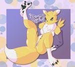  absurd_res anime anthro blush breasts claws digimon digimon_(species) digitigrade fantasy female fiction hi_res knottedmoonelf pawpads paws pussy renamon science science_fiction solo 