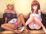  2girls dark_skin game_cg mario_(mario_portal) nagase_maki nagase_saki orc_soft panties sei_yariman_sisters_pakopako_nikki underwear 
