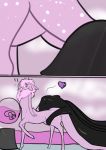  &lt;3 alien andalite animorphs comic female fur hug male monster pink_body pink_fur silveryfeather sky surprise taur water 