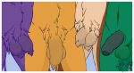  2019 animal_genitalia anthro ball_tuft balls biped camel camelid cervid chest_tuft comparing comparing_penis delvin_(character) digital_media_(artwork) flaccid foreskin fur genital_focus genital_slit group hi_res humanoid_penis lineup lizard male mammal nude penis pubes reptile sausage_fest scalie shaded_balls simple_background slit standing tuft x231_(artist) 