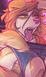  2019 absurd_res ahegao alternate_version_at_source anal anal_penetration anthro brown_hair butt butt_grab canid canine canis clothing digital_media_(artwork) dimmi_(character) dimwitdog domestic_dog duo eye_roll faceless_male fangs female female_focus female_penetrated first_person_view from_behind_position green_eyes hair half-closed_eyes hand_on_butt hi_res human human_on_anthro interspecies looking_pleasured looking_up male male/female male_on_anthro male_penetrating male_penetrating_female male_pov mammal open_mouth penetration penis rear_view sex sharp_teeth solo_focus teeth tongue tongue_out 