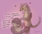  &lt;3 age_difference anatomically_correct barbed_penis bodily_fluids crying cub euplerid fossa hi_res love lutrine male male/male mammal mustelid mutiple_nipples nipples nude penis romantic tayferret tears young 