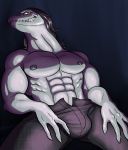  abs biceps bulge clothed clothing male muscular muscular_male nipples nsfw-hideous partially_clothed pecs scalie solo star_vs._the_forces_of_evil toffee_(svtfoe) 