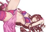  bikini fate/grand_order fate_(series) navel red_cucumber red_hair scathach_(fate/grand_order) swimsuit thighhighs 