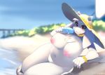  beach big_breasts boss_monster bovid breasts caprine curvy_figure dessert female floppy_ears food fur holding_food holding_object horn ice_cream looking_at_viewer mammal navel nipples nude overweight overweight_female popsicle pussy seaside solo summer sun thick_thighs toriel tsampikos undertale video_games voluptuous white_body white_fur 
