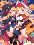  baku_ph bandages cleavage halloween heels lily_black lily_white pantsu thighhighs touhou witch 