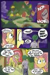  anon comic dialogue equid equine female feral fluttershy_(mlp) friendship_is_magic hi_res human male mammal my_little_pony night pterippus shoutingisfun wings 
