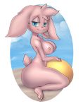  anthro big_breasts blue_eyes blush breasts female hi_res huge_breasts leipori mammal moji_(paladins) nipples nude paladins ruruduu solo video_games 