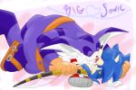  &lt;3 anthro anthro_on_anthro big_the_cat blush clothing entangled eulipotyphlan eyes_closed felid feline fishing fishing_rod footwear french_kissing hedgehog kissing love making_out male male/male mammal segamew shoes sonic_(series) sonic_the_hedgehog 