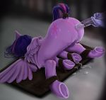  abspony anal anal_penetration ass_up bound enema equid equine female feral friendship_is_magic mammal my_little_pony penetration pterippus solo twilight_sparkle_(mlp) wings 