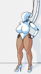  absurd_res big_breasts breast_expansion breasts clothing expansion female footwear haydee haydee_(game) hi_res high_heels humanoid leggings legwear machine mudamura robot robot_humanoid shoes video_games 